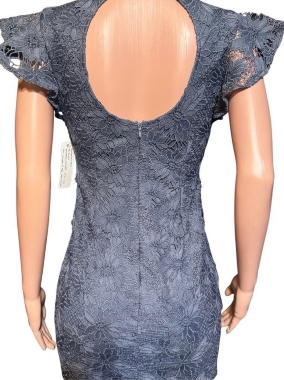 SER.O.YA Floral Lace Midi Dress aqua - Picture 4 of 8